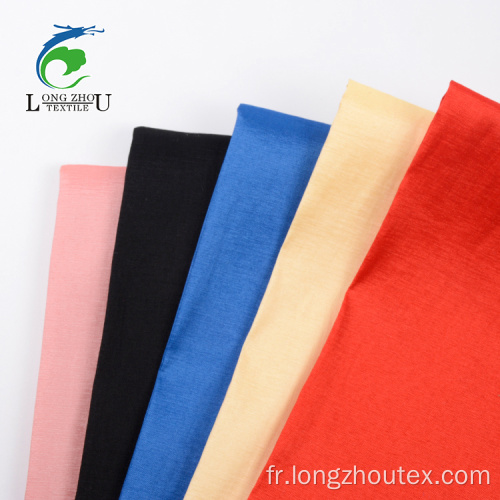 Tissu de satin de filature de polyester en nylon